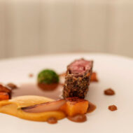 Menú degustación del restaurante Vinum del hotel Mas d´en Bruno
