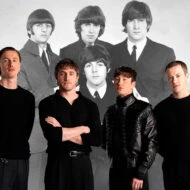 Los actores Barry Keoghan, Harris Dickinso, Paul Mescal y Joseph Quinn durante la presentación de la película de Los Beatles