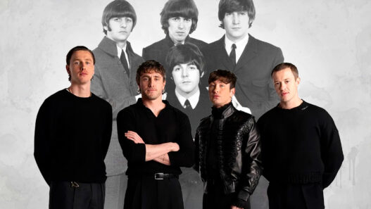 Los actores Barry Keoghan, Harris Dickinso, Paul Mescal y Joseph Quinn durante la presentación de la película de Los Beatles