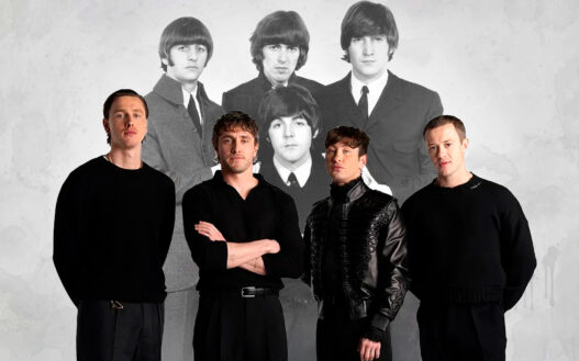 Los actores Barry Keoghan, Harris Dickinso, Paul Mescal y Joseph Quinn durante la presentación de la película de Los Beatles