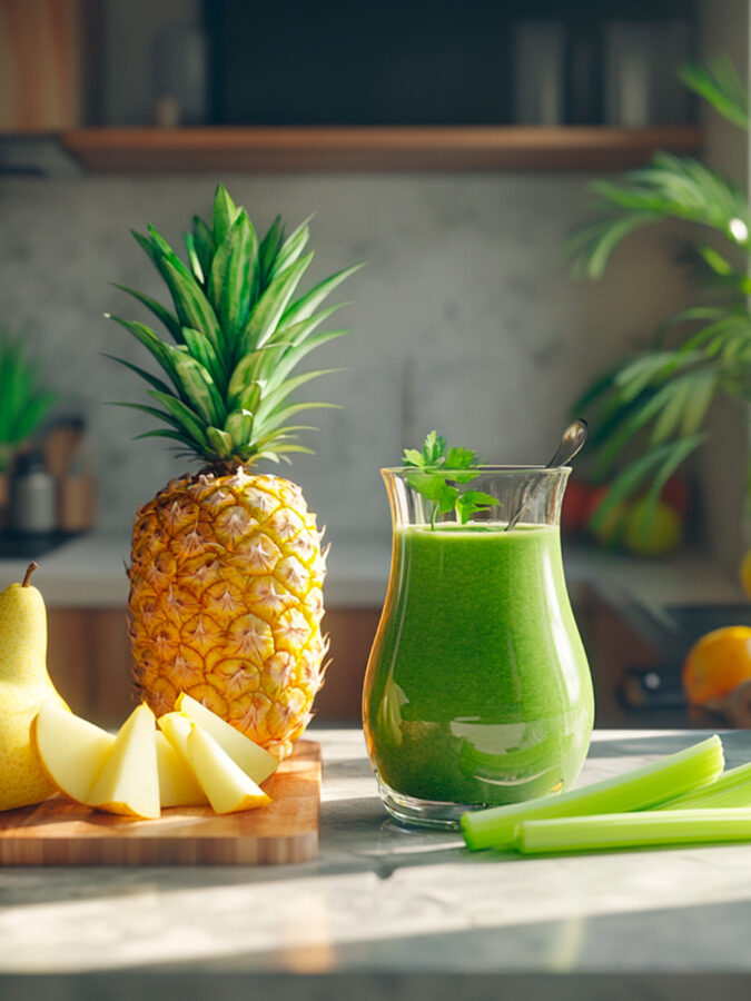batido natural para desinflamar el abdomen