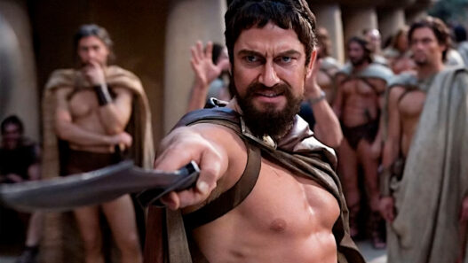 El rey Leónidas, interpretado por el actor Gerard Butler es un claro ejemplo de la personalidad Macho Alfa