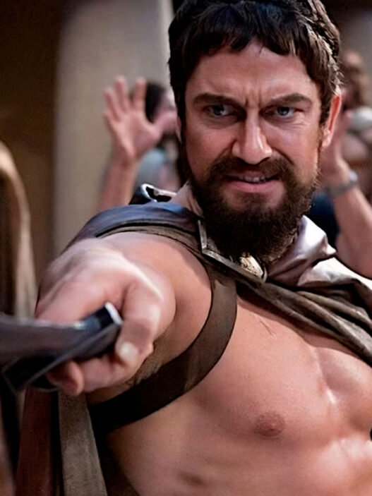 El rey Leónidas, interpretado por el actor Gerard Butler es un claro ejemplo de la personalidad Macho Alfa