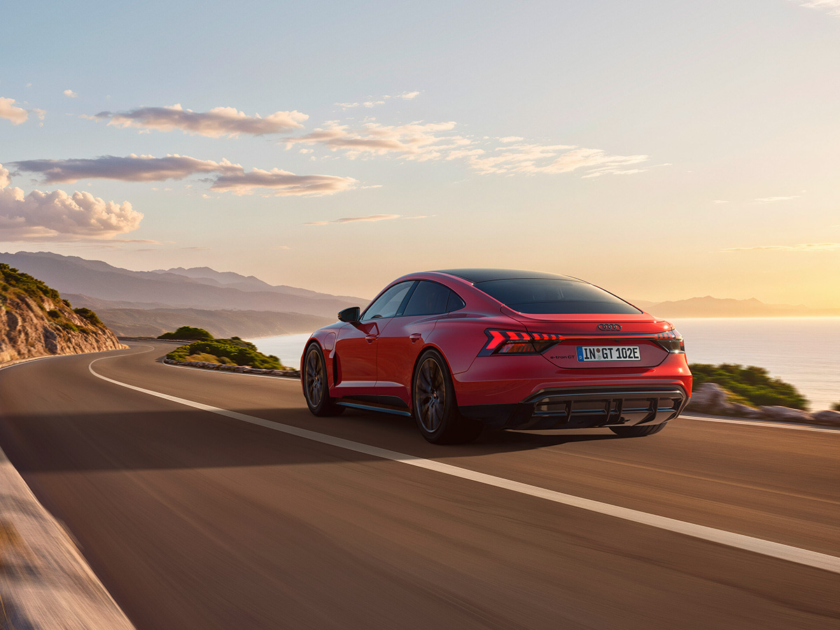 Audi e-tron GT quattro 2025 trasera