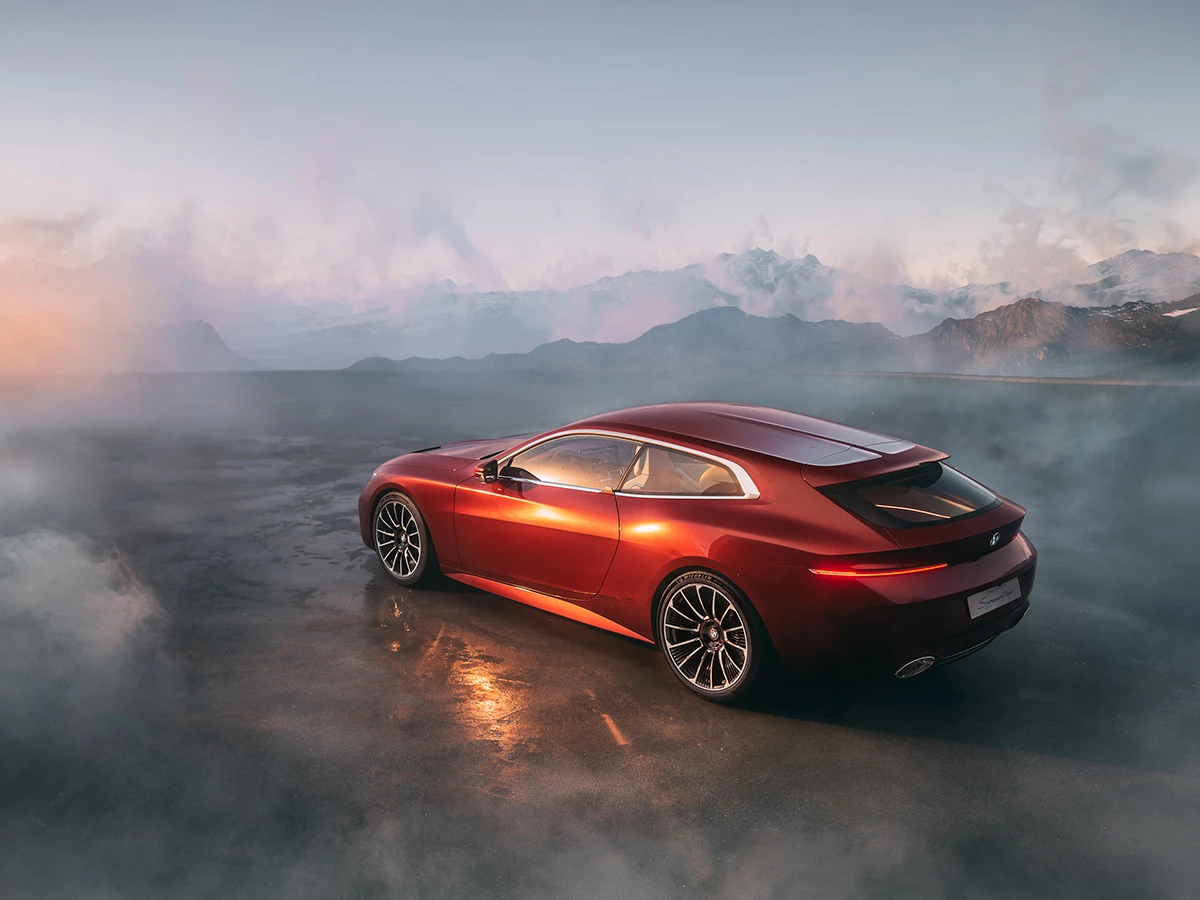 Vista aerea del BMW Concept Speedtop