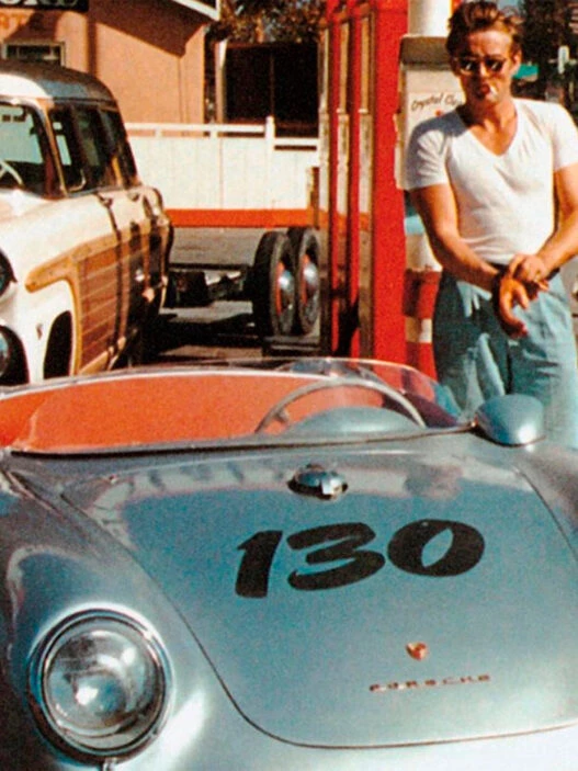 Jeames Dean con Porsche