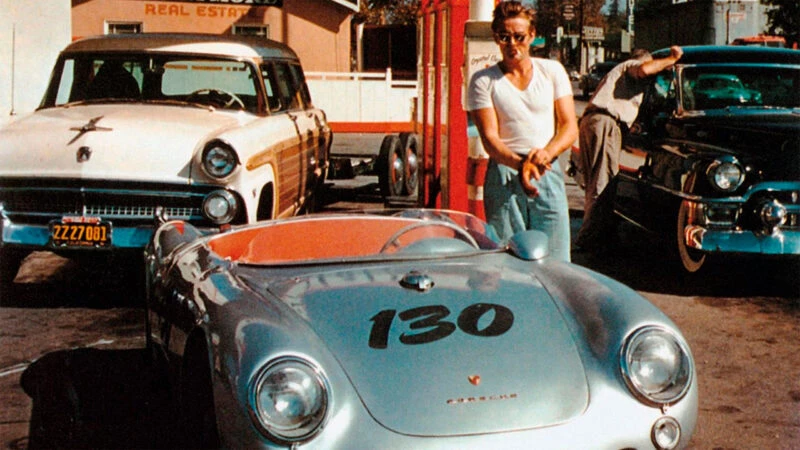 Jeames Dean con Porsche
