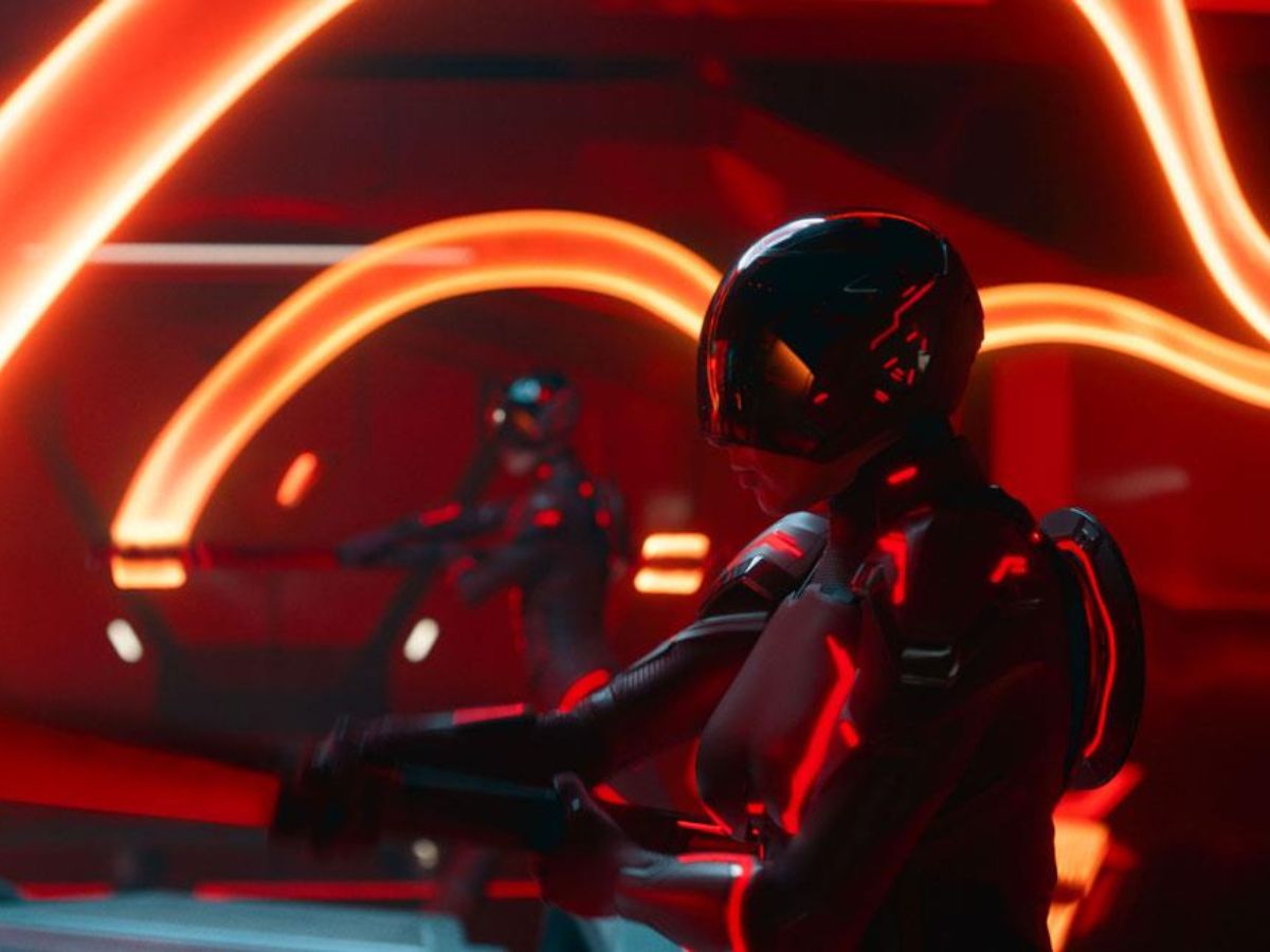 Escena de la película Tron: Ares (2025) de Disney 