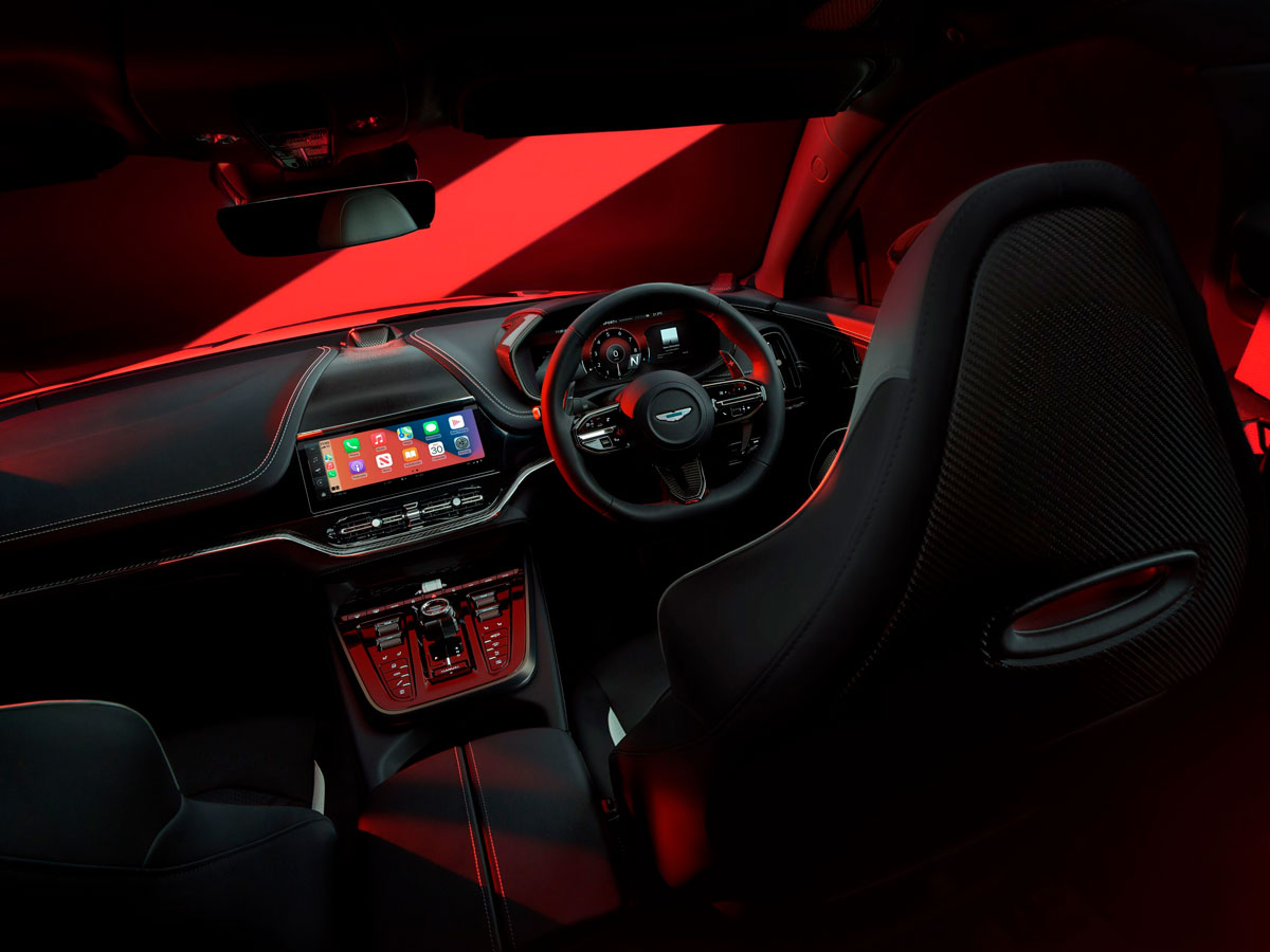 Asiento del conductor del Aston Martin DBX S