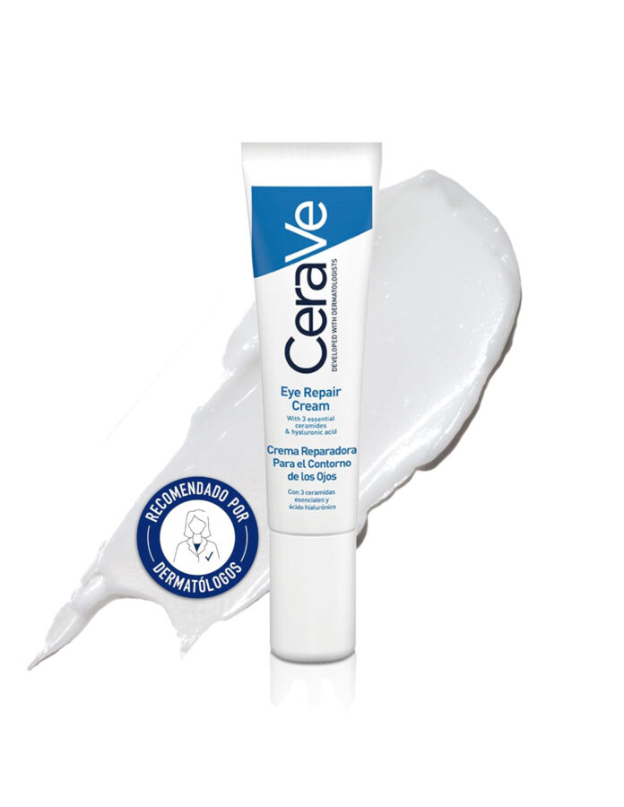 contorno de ojos para hombre Crema Reparadora para el contorno de ojos, de CeraVe