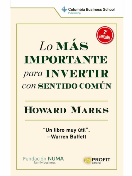 mejores libros sobre inversión Lo más importante para invertir con sentido común