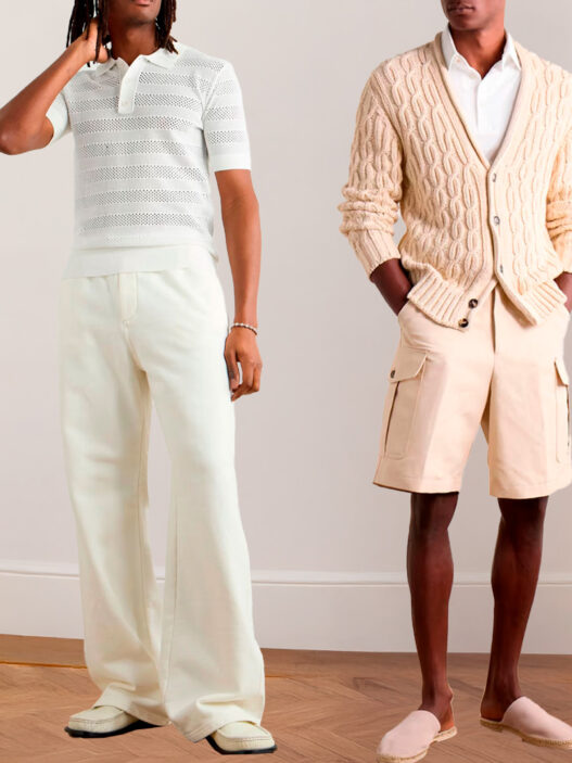 outfits para combinar el polo blanco de hombre en 2025