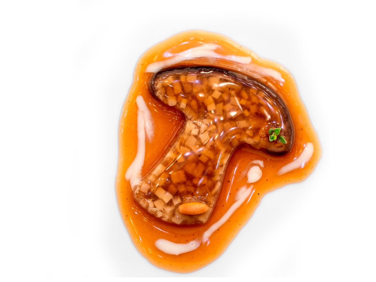 Plato del menú degustación del restaurante Eniga de Albert Andriá en Barcelona