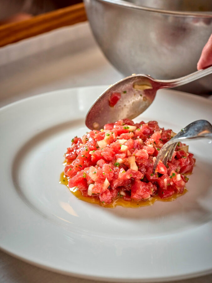 Tartar de la marisquería O’Pazo de Madrid