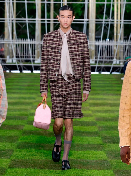 tejido cuadros moda hombre primavera 2025