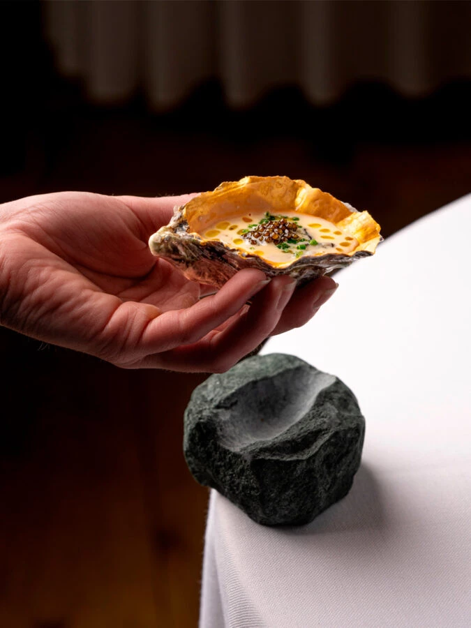 Plato del menú degustación del restaurante ABaC de Jordi Cruz