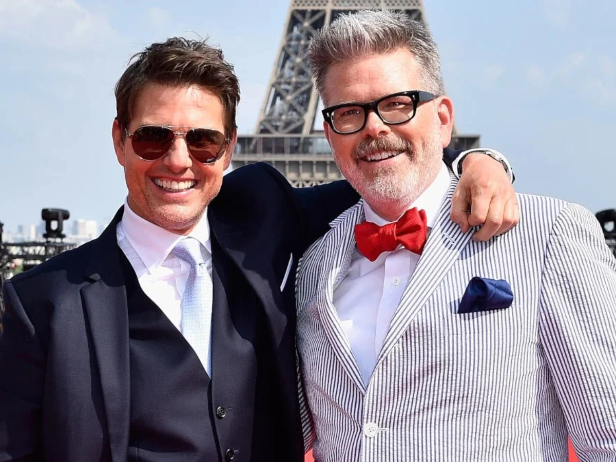 Tom Cruise junto al director de Top Gun Christopher Mcquarrie