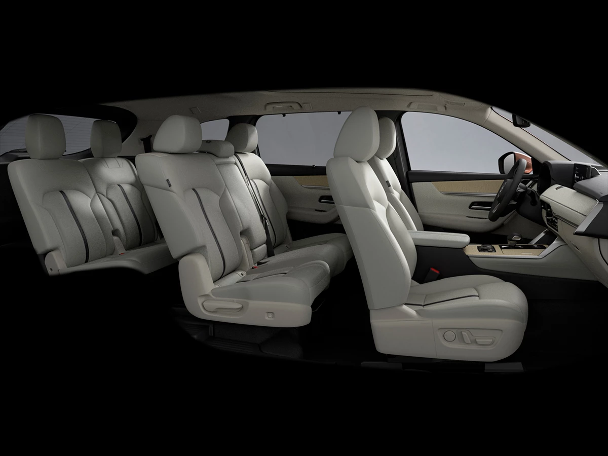 interior del Mazda CX-80 de 7 plazas