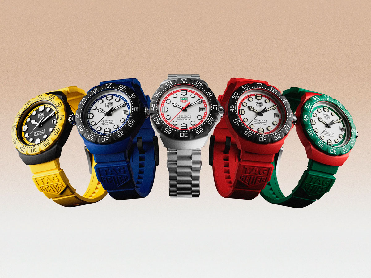 Diferentes colores del TAG Heuer Fórmula 1