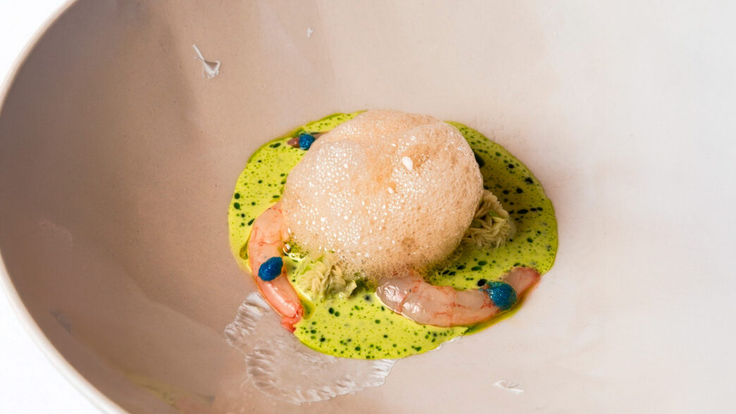 Plato del menú degustación del restaurante Bardal en Ronda