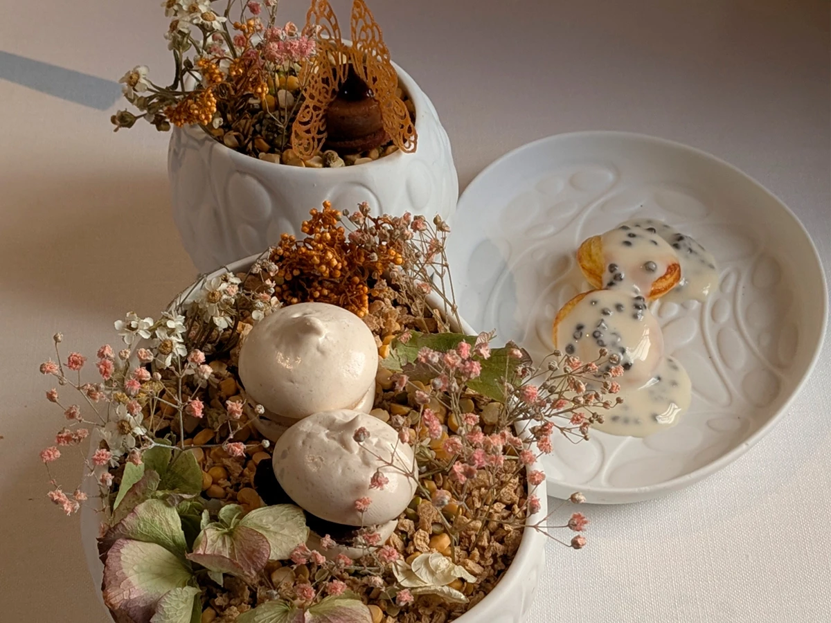 Plato del menú degustación del restaurante La Salita en Valencia