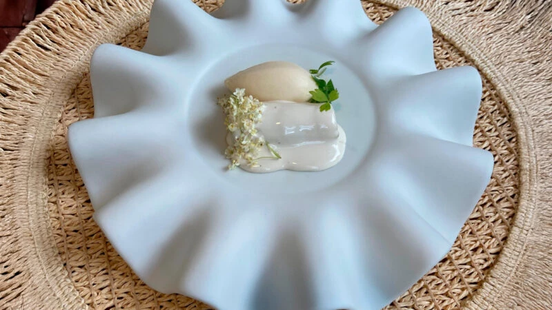 plato del menú degustación del restaurante La Salita en Valencia