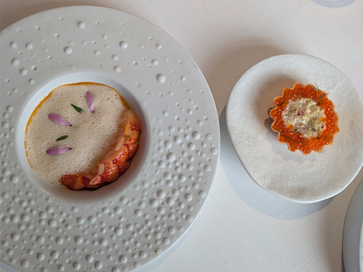 plato del menú degustación del restaurante La Salita en Valencia