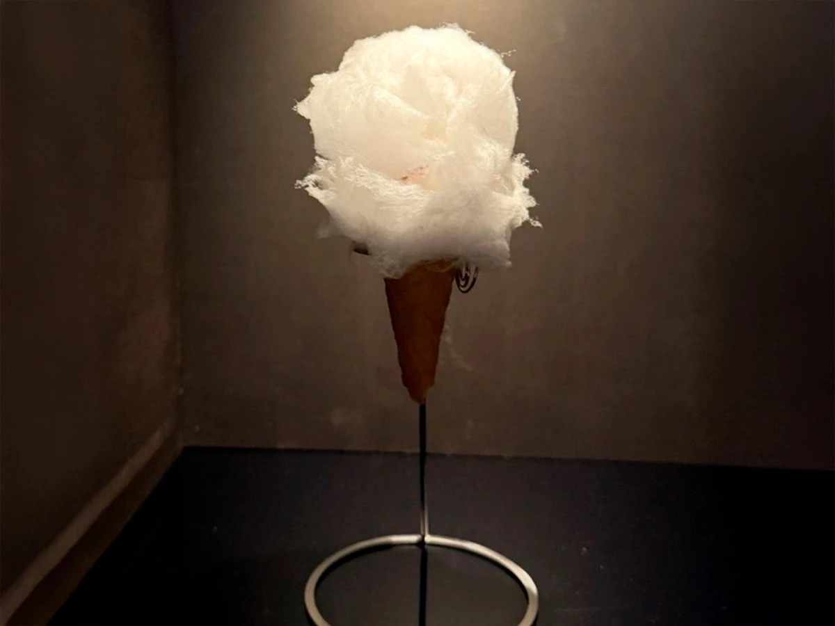 Postre del menú degustación del restaurante La Salita en Valencia