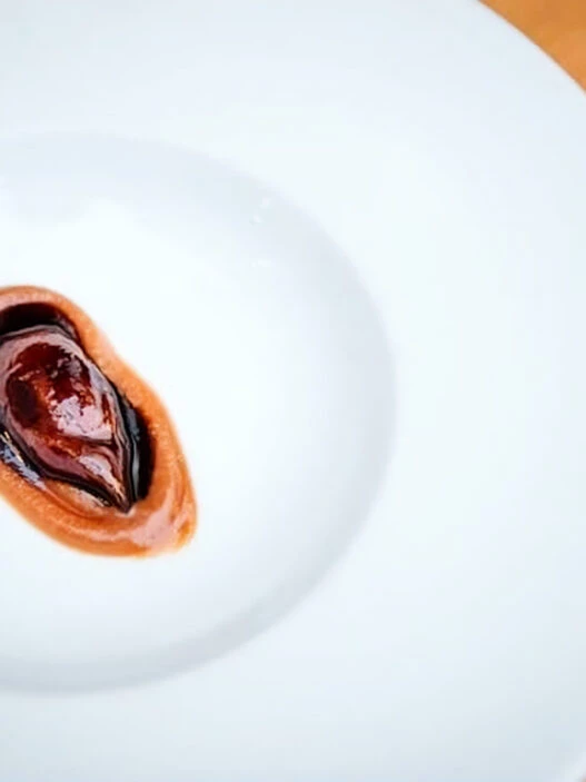 Plato del menú degustación del restaurante Tohqa de Cádiz