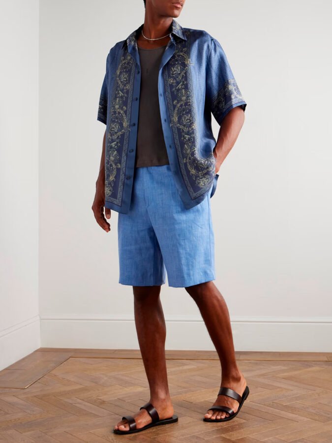 Outfit hombre verano bermudas Etro
