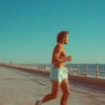 hombre vida saludable running playa