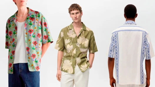 Camisas de manga corta para hombre con estampados florales