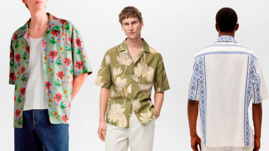 Camisas de manga corta para hombre con estampados florales