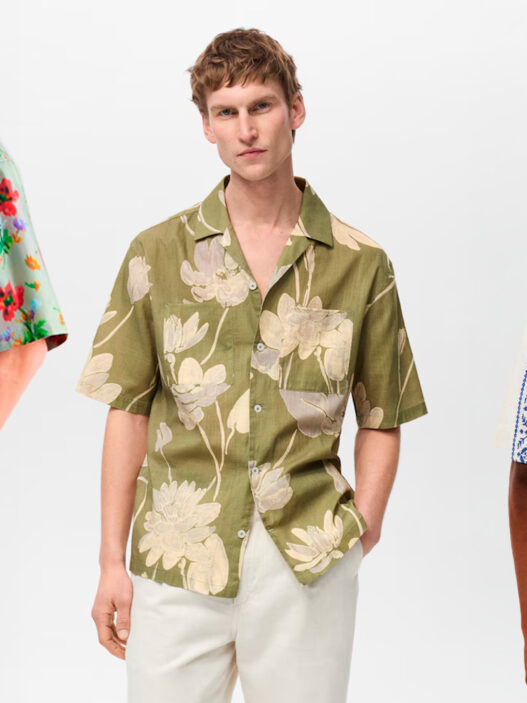 Camisas de manga corta para hombre con estampados florales