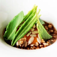 Plato del menú degustación del restaurante La Casona del Judío, en Santander