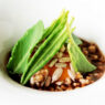 Plato del menú degustación del restaurante La Casona del Judío, en Santander