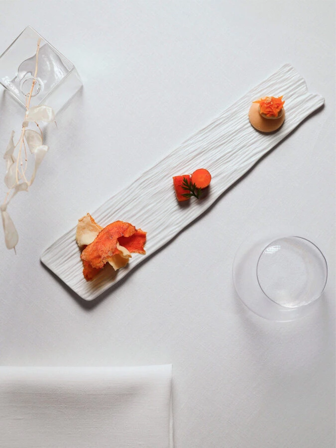 plato de zanahoria carrot quiche glaseada del restaurante Messina en Marbella