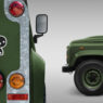 Detalle trasero del Classic Defender V8 Churchill Edition con insignia Land Rover Churchill