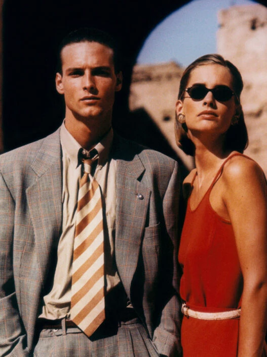 Campaña Giorgio Armani primavera verano 1992 fotografiada por Aldo Fallai