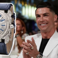Cristiano Ronaldo con un reloj Bulgari Octo L’Originale Tourbillon Baguette