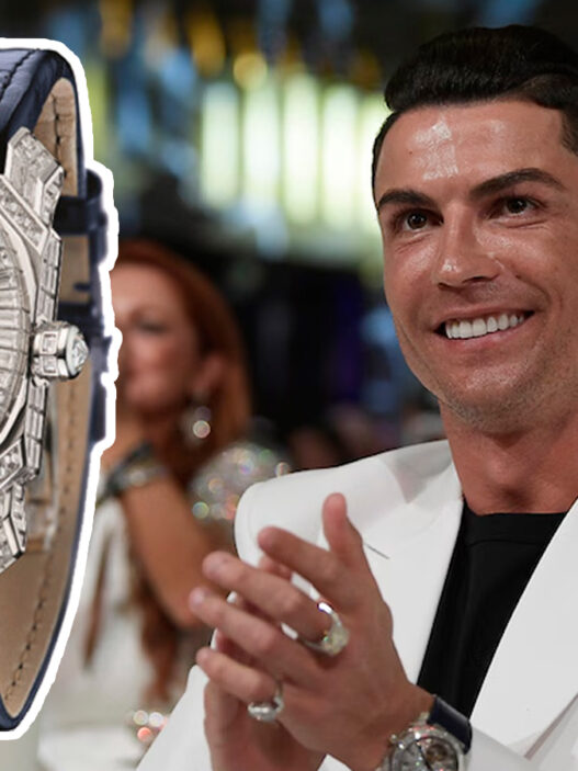 Cristiano Ronaldo con un reloj Bulgari Octo L’Originale Tourbillon Baguette