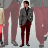 Outfits de hombre con pantalones rojos en las pasarelas de Prada, Kenzo y Brunello Cucinelli otoño 2025