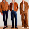 Ideas para combinar la chaqueta de ante marrón de hombre