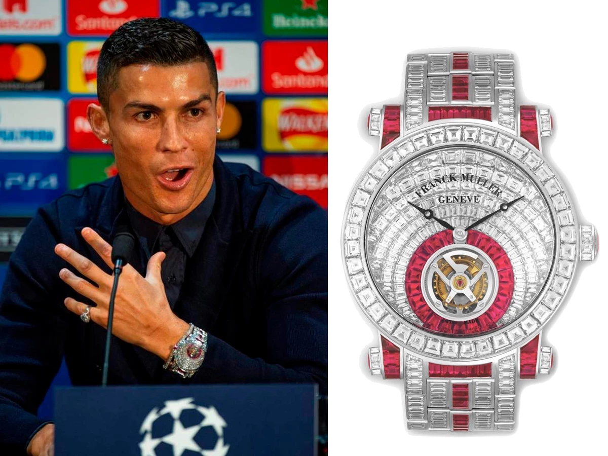 Franck Muller Tourbillon Trumps con engaste mystery set de diamantes y rubíes