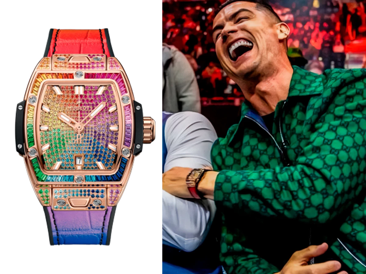 Hublot Spirit of Big Bang Gold Rainbow con degradado de gemas multicolor y esfera de zafiro