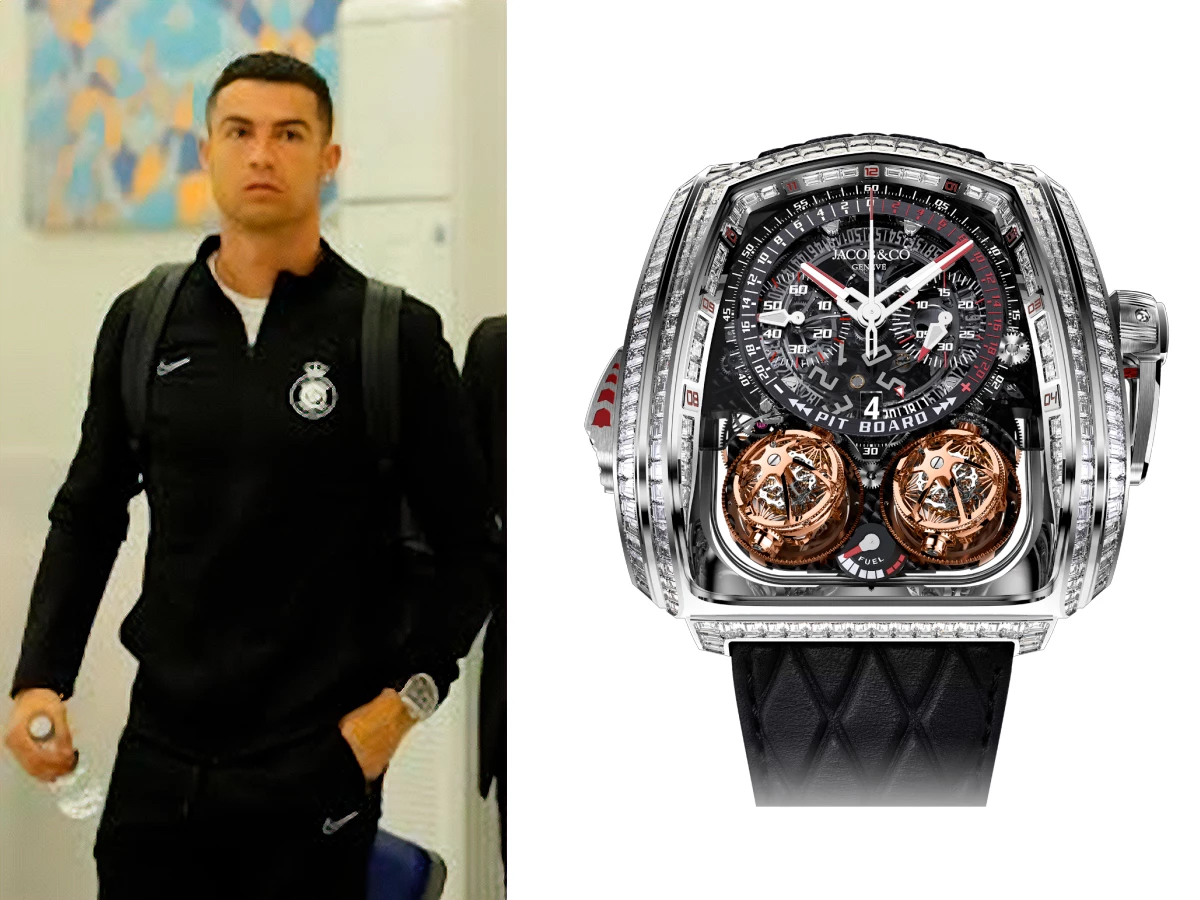 Jacob & Co Twin Turbo Furious Baguette con doble tourbillon de triple eje y caja engastada