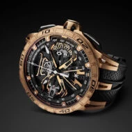 Reloj Roger Dubuis Excalibur Spider Flyback Chronograph 2025 en oro rosa con diseño