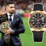 Ilia Topuria durante el partido Real Madrid–Sevilla en el Santiago Bernabéu, el pasado 25 de febrero de 2024, con un Rolex Oyster Perpetual Sky-Dweller