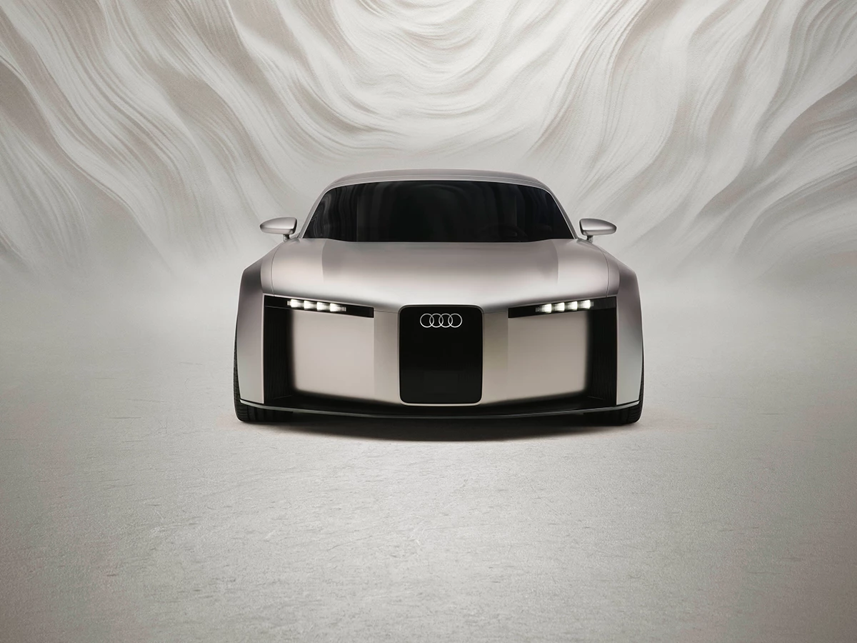 Frontal del Audi Concept C con nuevo marco vertical y firma lumínica de cuatro elementos