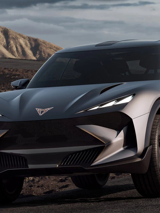 Cupra Tindaya 2025 frontal con inspiración volcánica en Fuerteventura